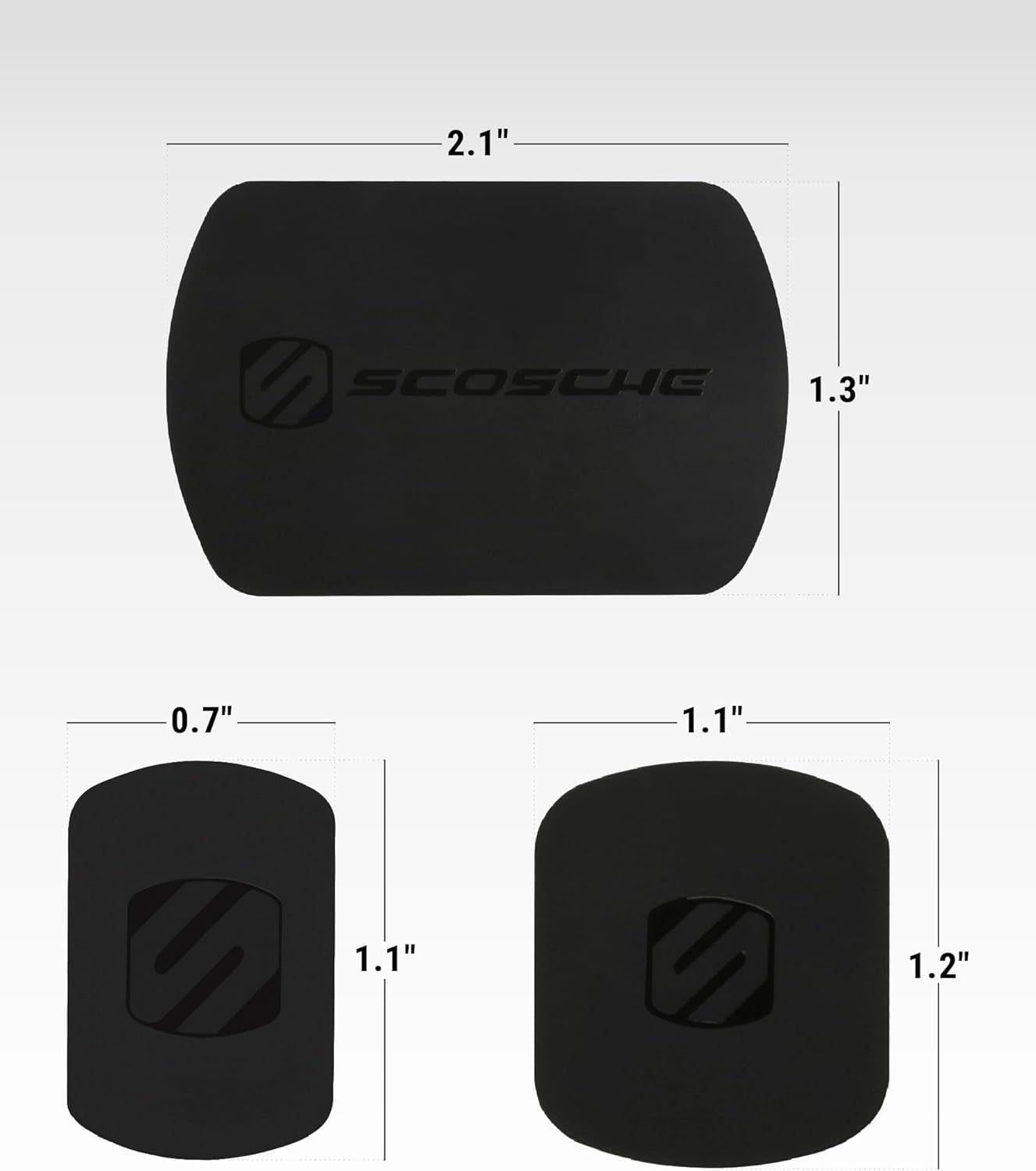 MAGRKI Magicmount Replacement Metal Plate Kit for Phone, Metal Plates for Magnetic Mount Cell Phone Holder for Car, Universal with All Devices and Phone Case, Black