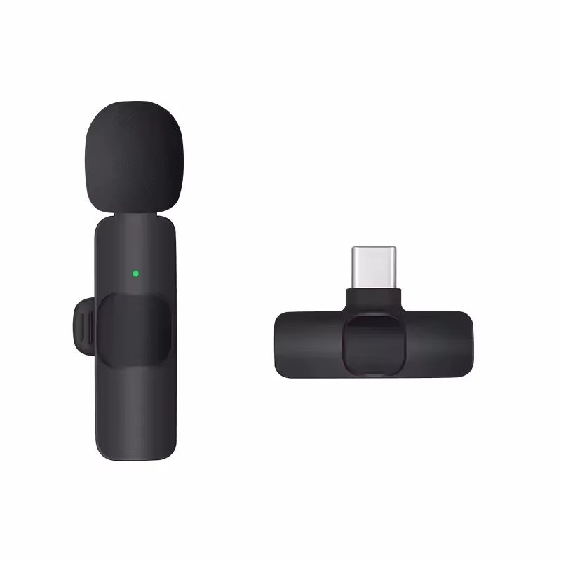 Mini Wireless Microphone for Mobile Phones Wireless Lavalier Microphone for Iphone Video Recording Live Streaming Youtube Tik