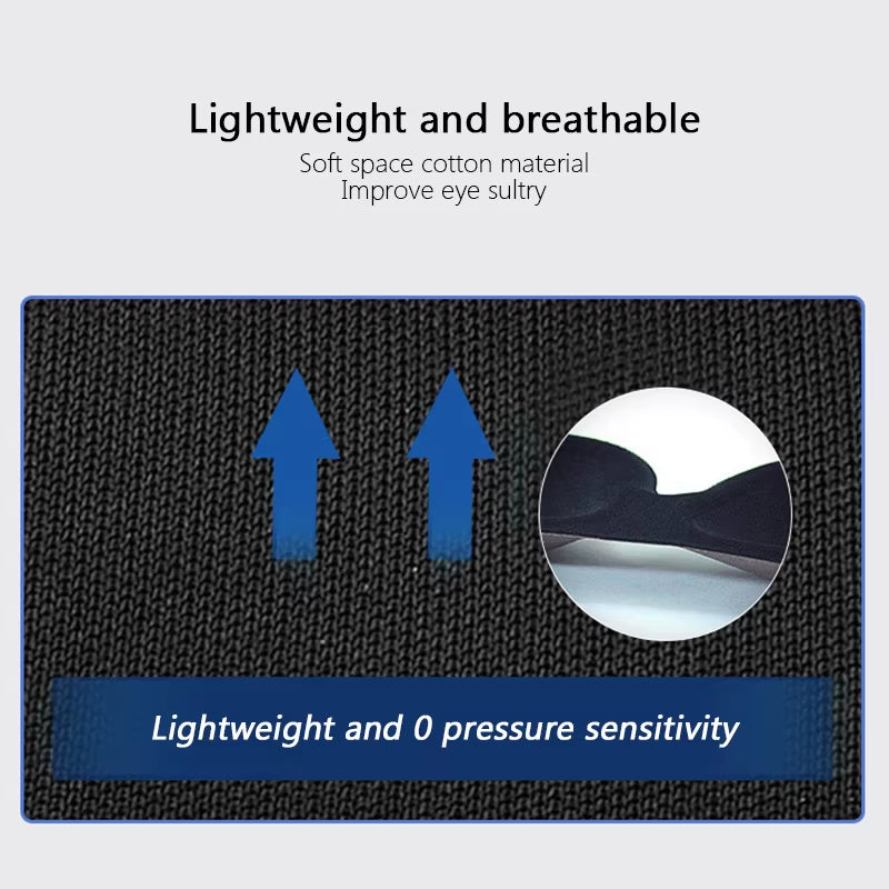 3D Sleep Mask Eyepatch Natural Block Out Light Eyeshade Cover Shade Eye Patch Women Men Soft Portable Blindfold Travel Eye Mask