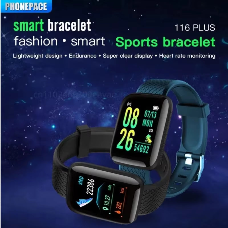 Smart Fitness Tracker Bracelet with Color Screen Health Reminders Exercise Step Counting Intelligent Information Notifications