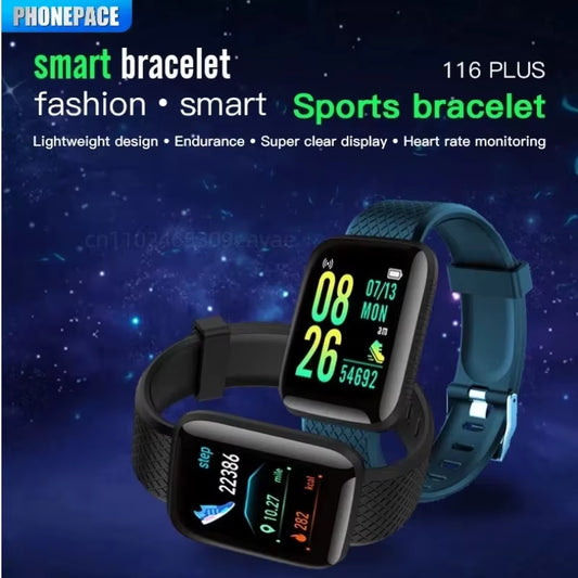 Smart Fitness Tracker Bracelet with Color Screen Health Reminders Exercise Step Counting Intelligent Information Notifications