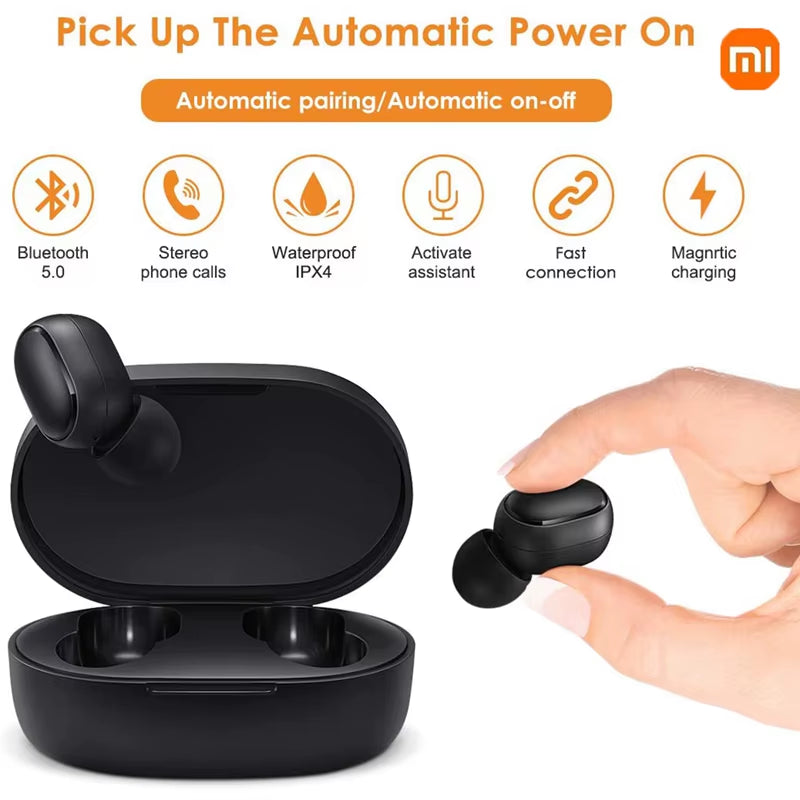 Xiaomi  Airdots 2, Bluetooth 5.0 Wireless Headphones, Wireless Earbuds, Hands-Free Stereo Headphones with Microphone