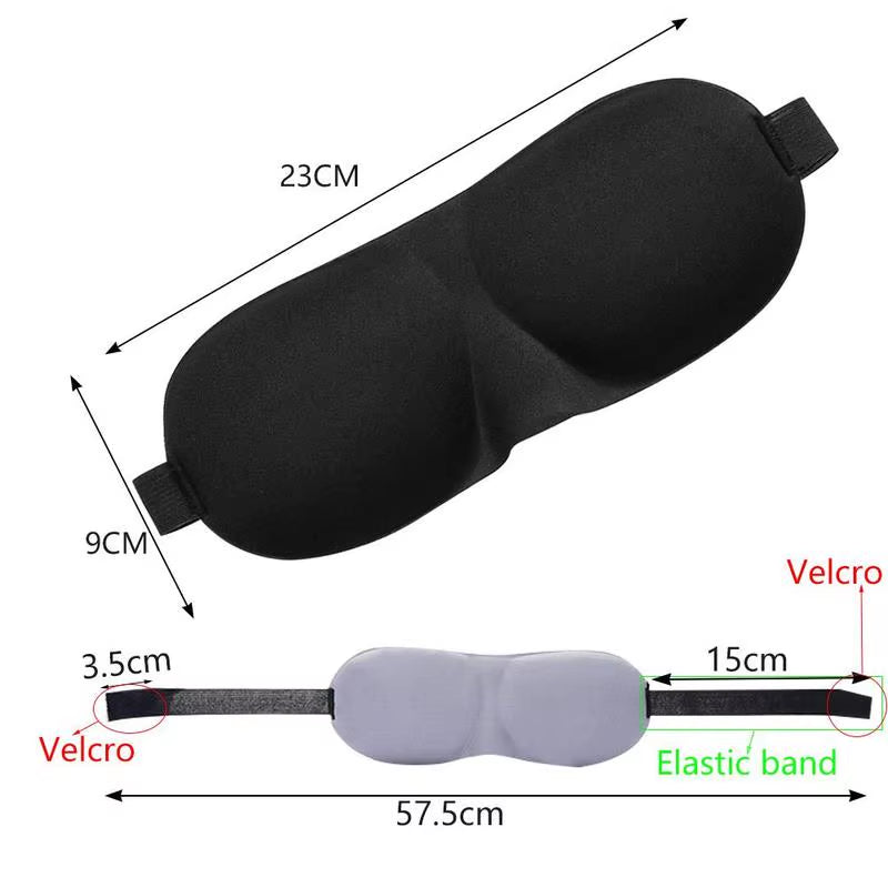 3D Sleep Mask Eyepatch Natural Block Out Light Eyeshade Cover Shade Eye Patch Women Men Soft Portable Blindfold Travel Eye Mask